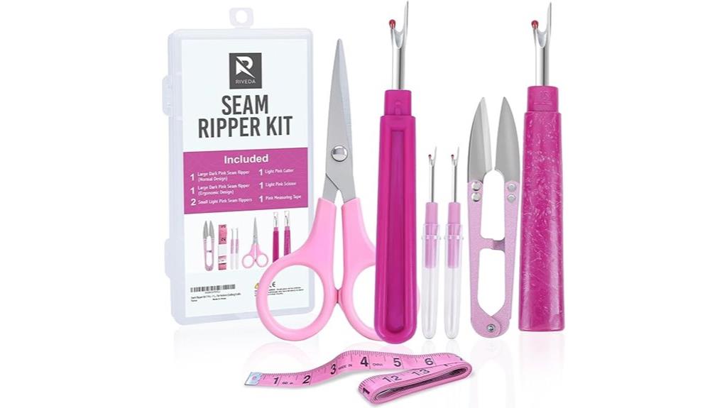 seven piece sewing tool set