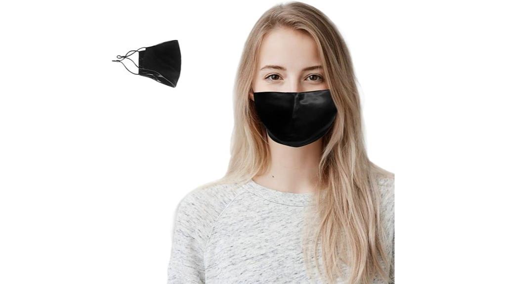 silk face mask with filter