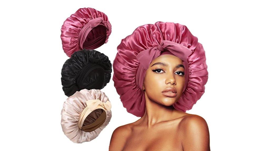 silk satin sleep bonnets