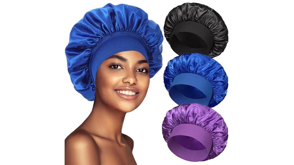 silk sleep hair caps