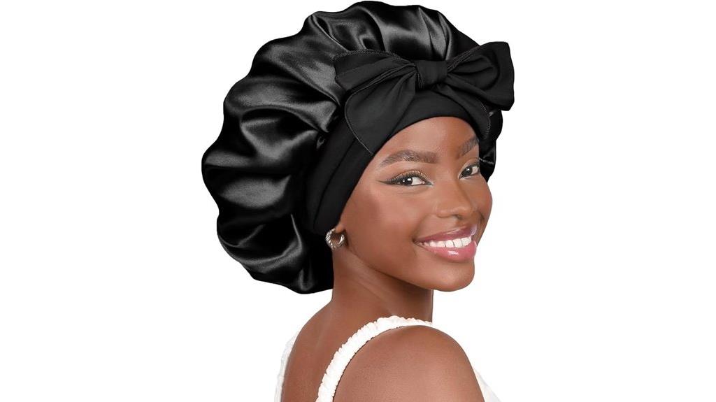 silk sleeping women bonnet