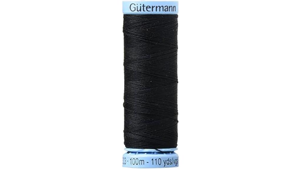 silk thread black 100m