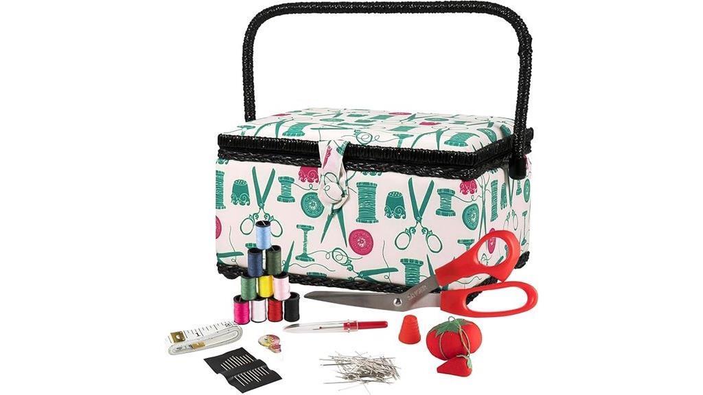 singer sewing kit basket