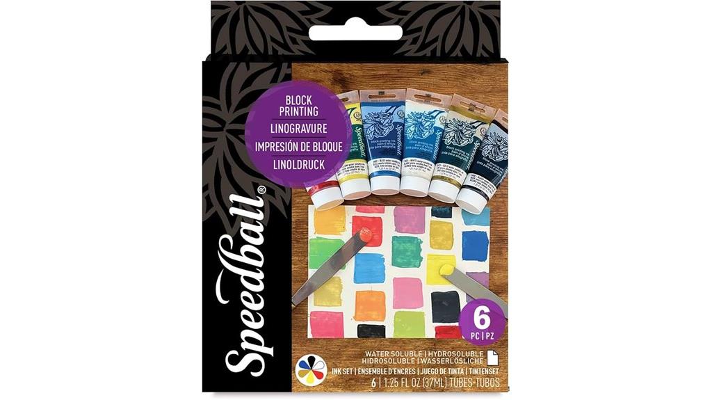six color water based ink set