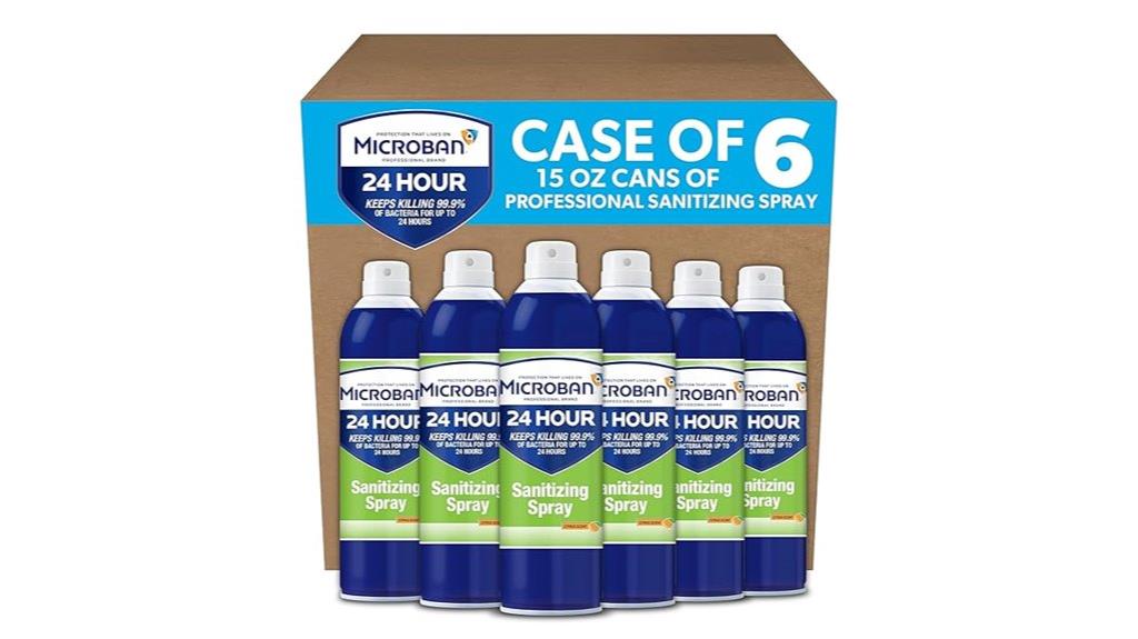 six pack disinfectant spray
