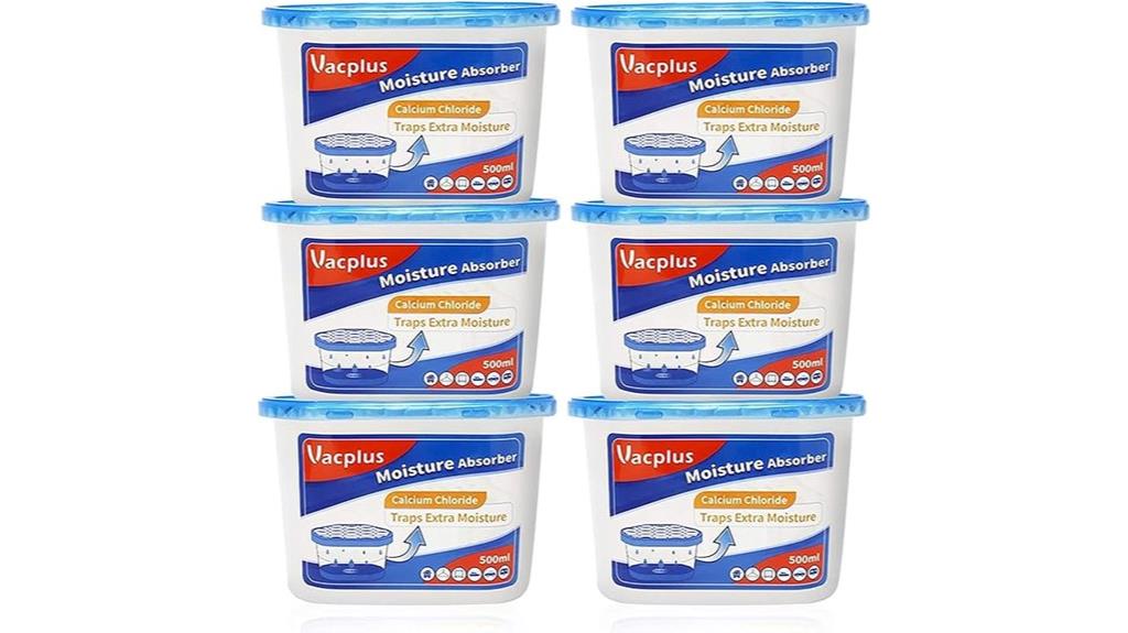 six pack moisture absorbers