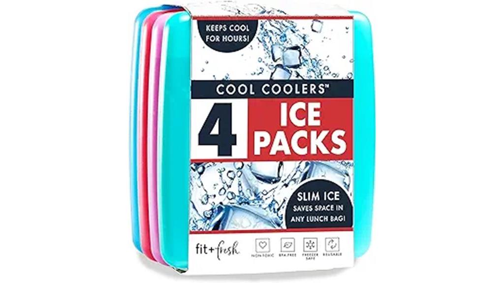slim ice packs for lunch