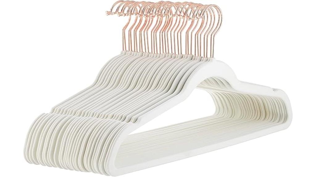 slim velvet non slip hangers