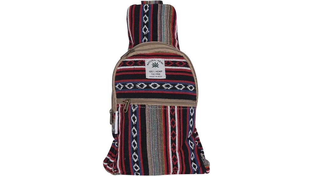 small hemp crossbody bag