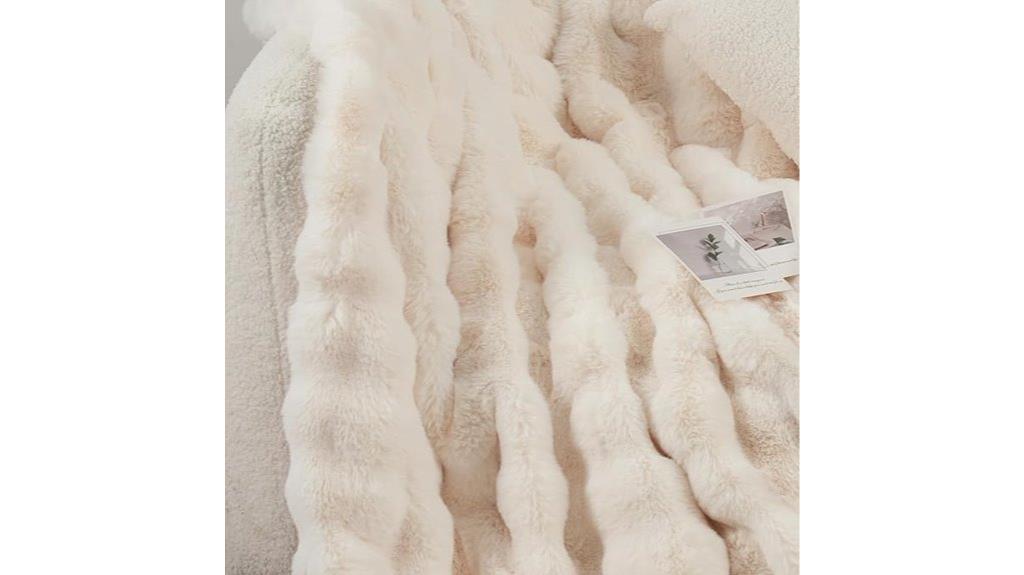 soft fuzzy faux blanket