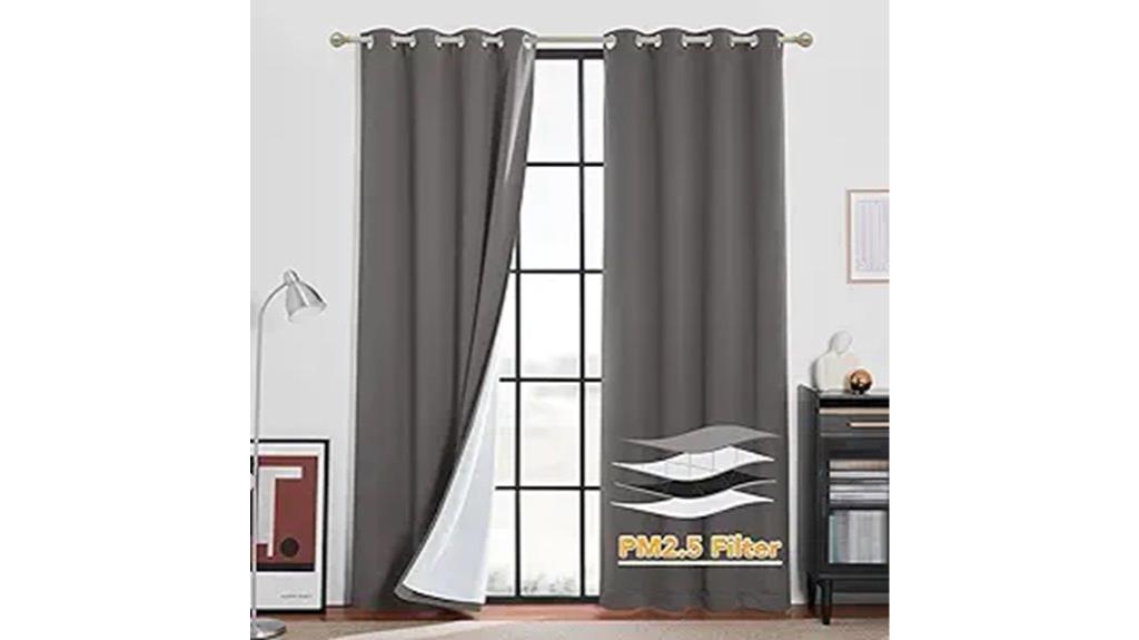 soundproof dust filtering curtains