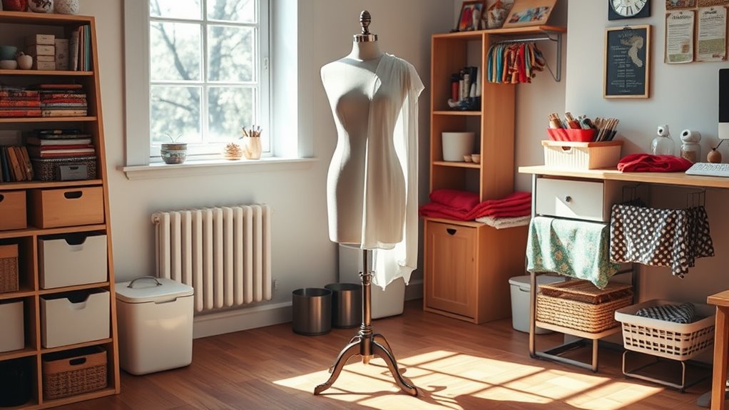 space saving adjustable dress form