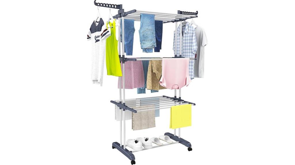 stainless steel folding rack