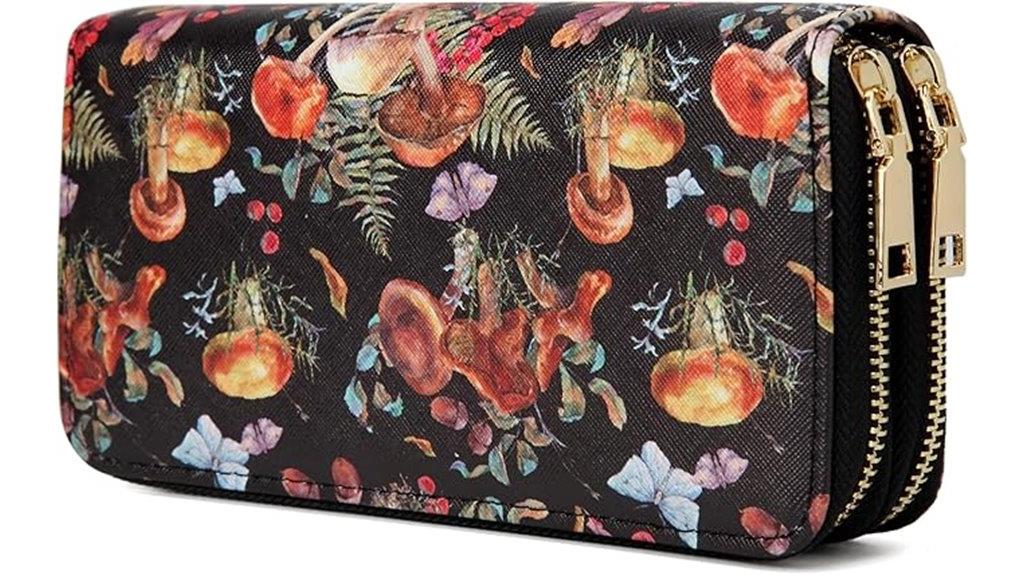 stylish mushroom wallet for women