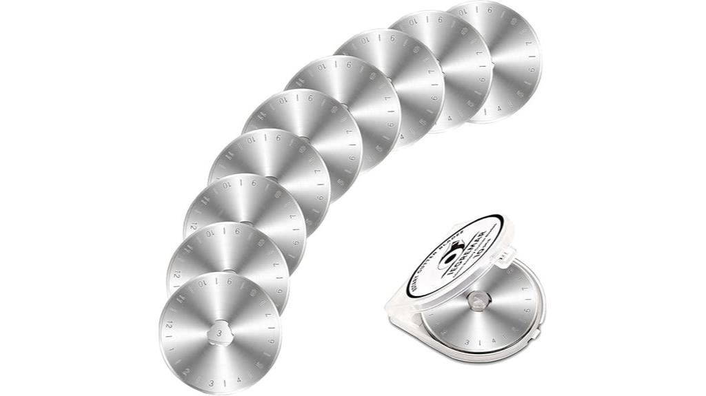ten piece rotary blade set