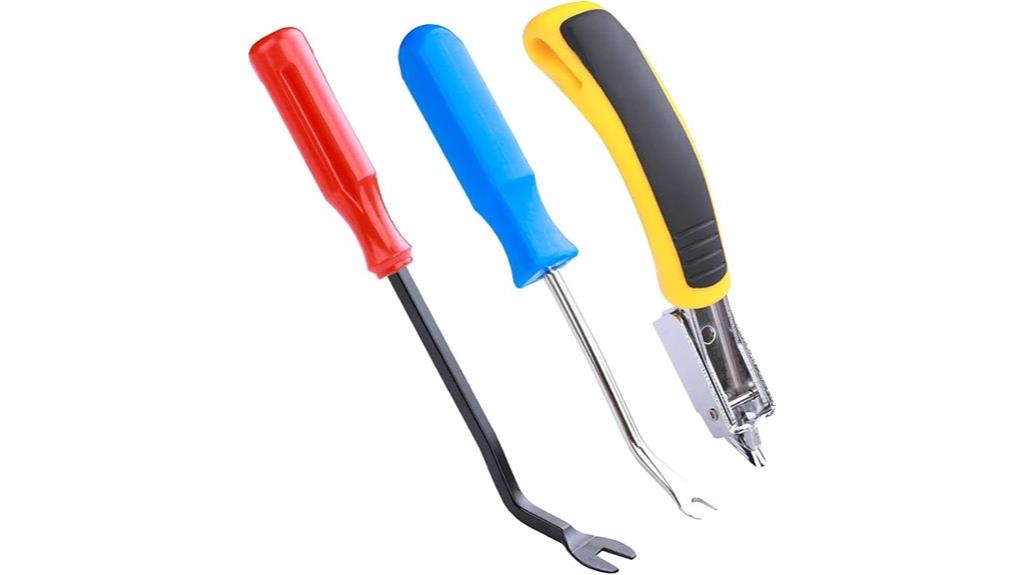 three piece staple remover set