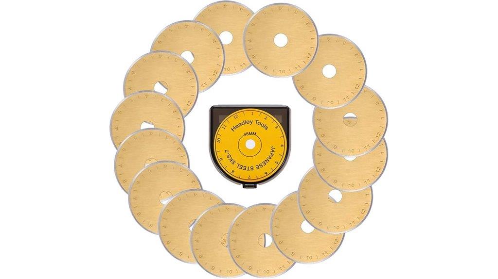 titanium coated rotary cutter blades