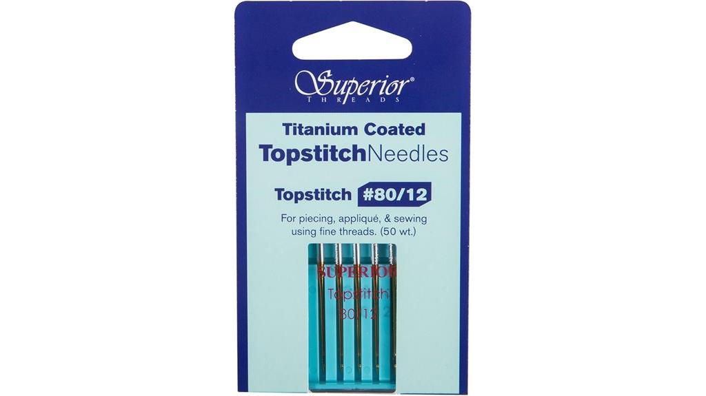 titanium coated topstitch needles