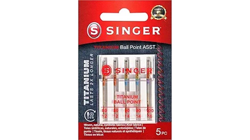 titanium knit fabric needles