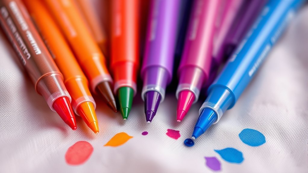 top air erasable fabric markers