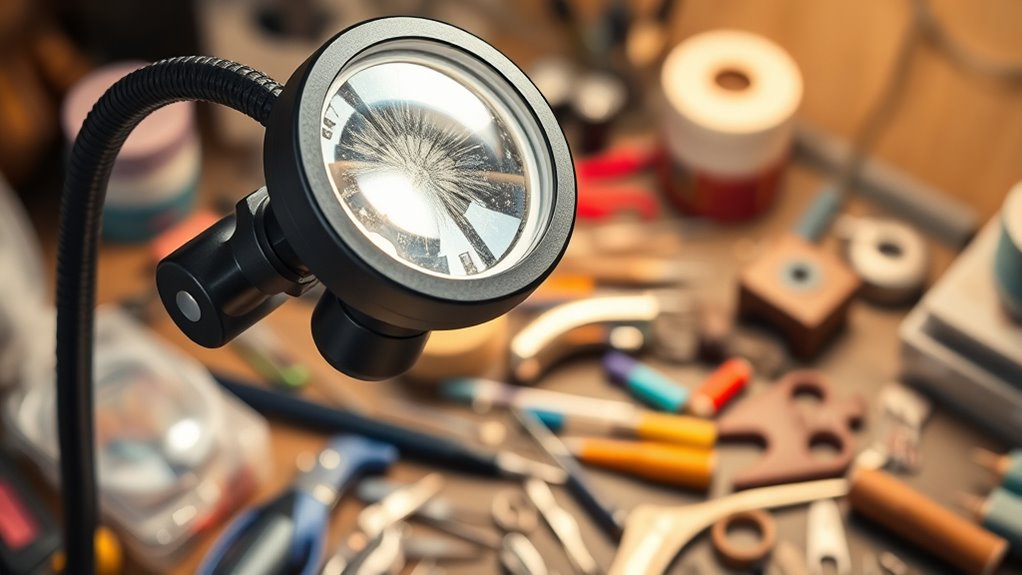 top clip on magnifying lamps