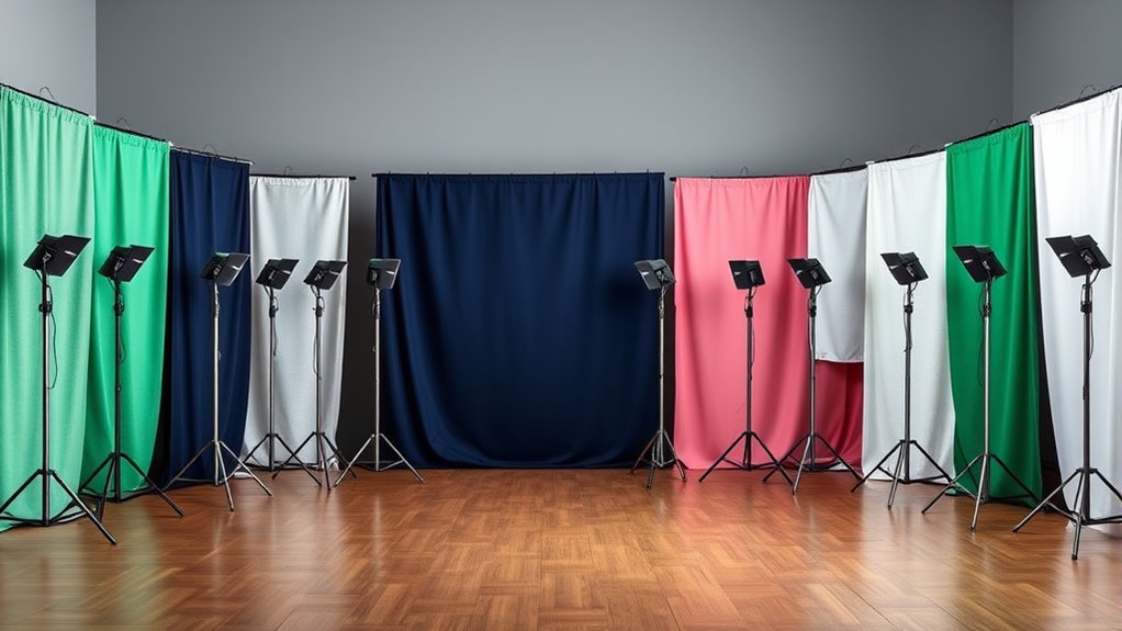 top fabric photo backdrop stands