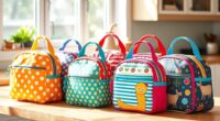 top kids fabric lunch bags