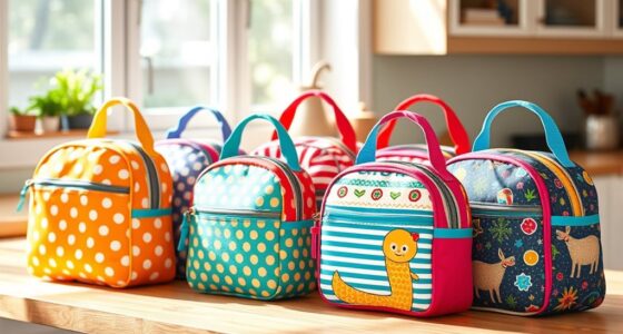 top kids fabric lunch bags