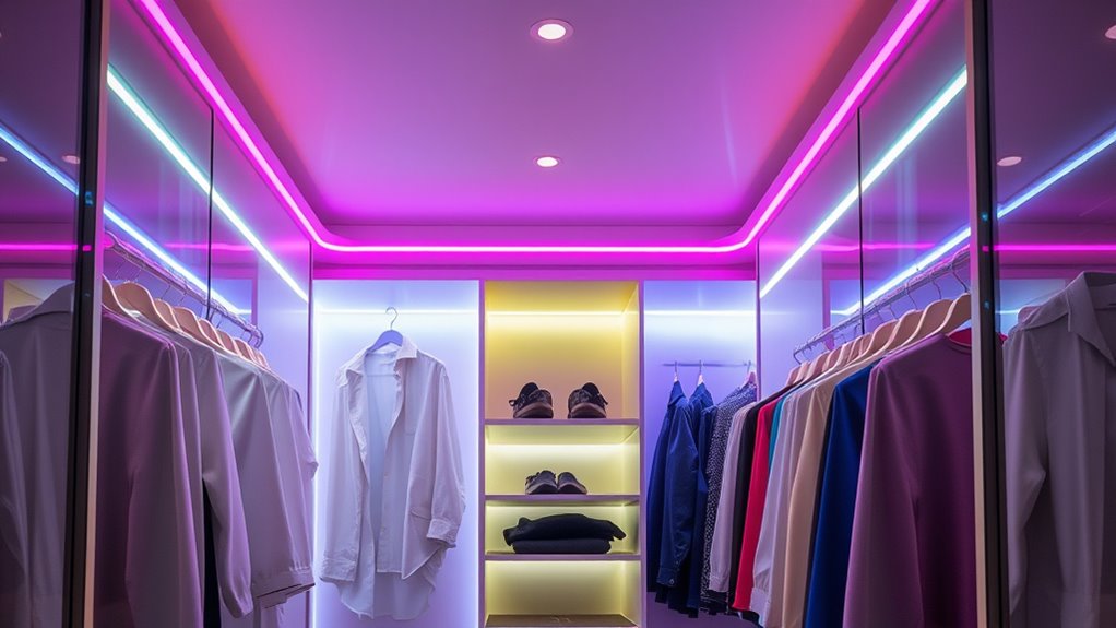 top led closet lighting options