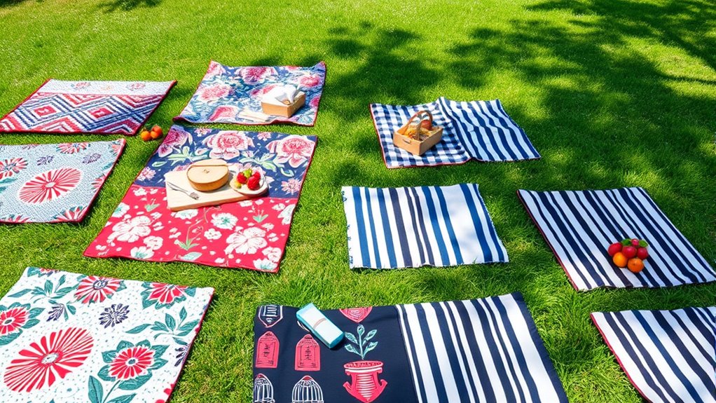top stain resistant picnic blankets