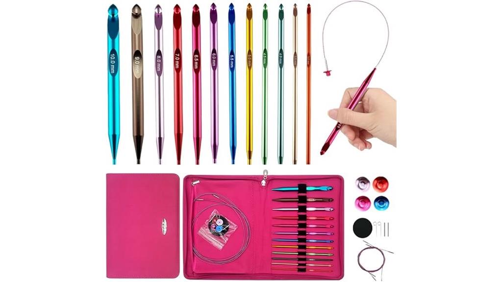 tunisian crochet hook set