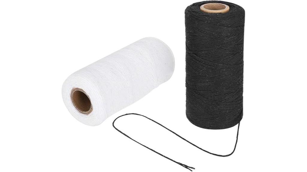 two cotton warp rolls