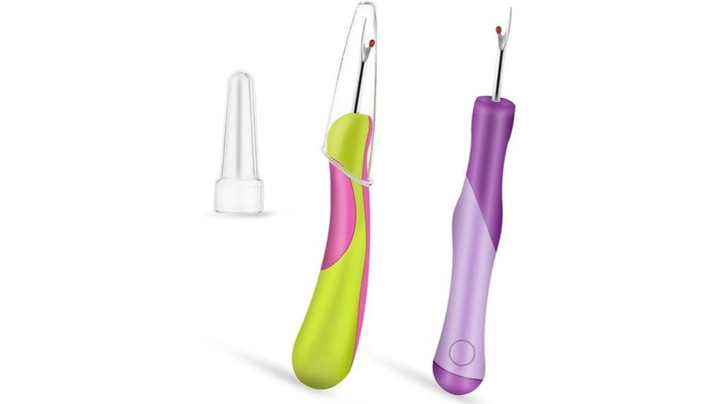 two large seam rippers