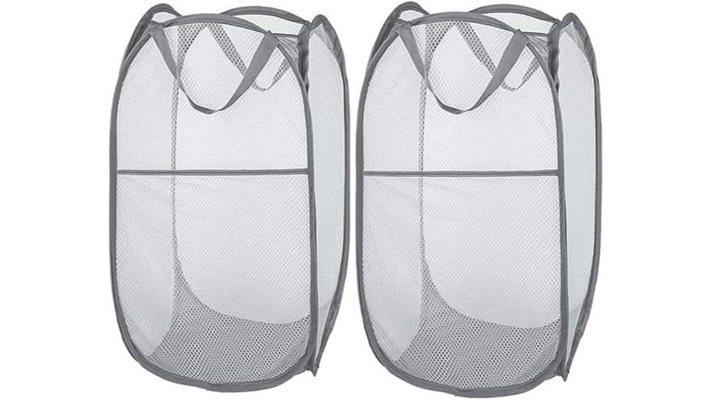 two pack collapsible laundry baskets