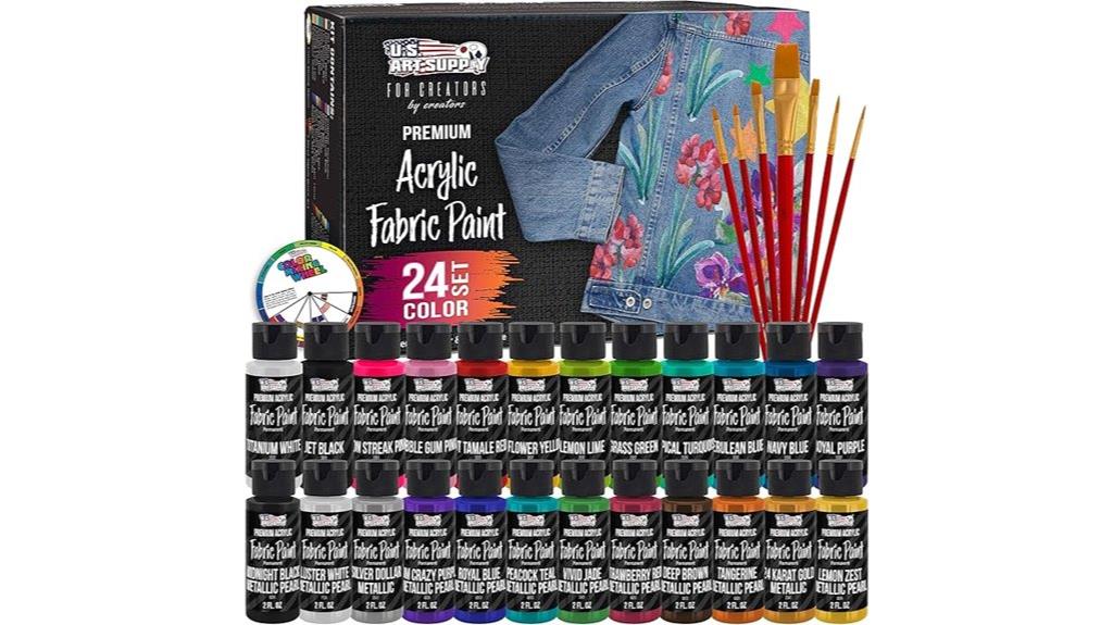vibrant 24 color acrylic set