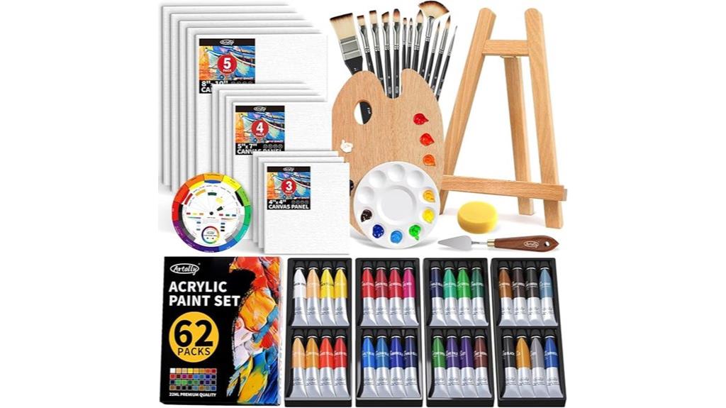vibrant acrylic paint set