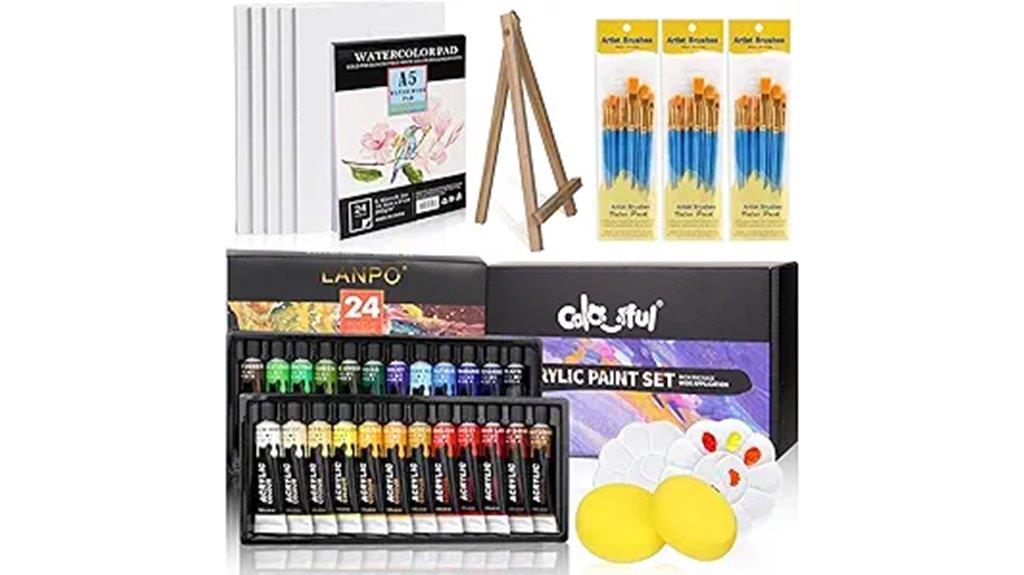 vibrant kids acrylic set