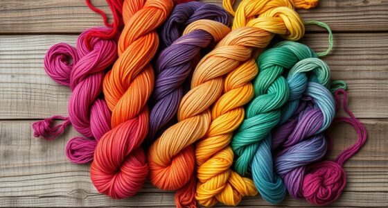 vibrant natural dyed yarn