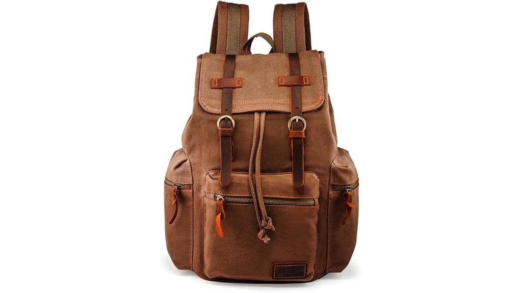 vintage canvas backpack