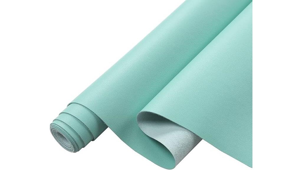 water green faux leather