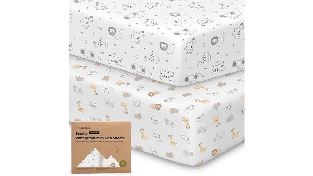 waterproof crib sheet pack
