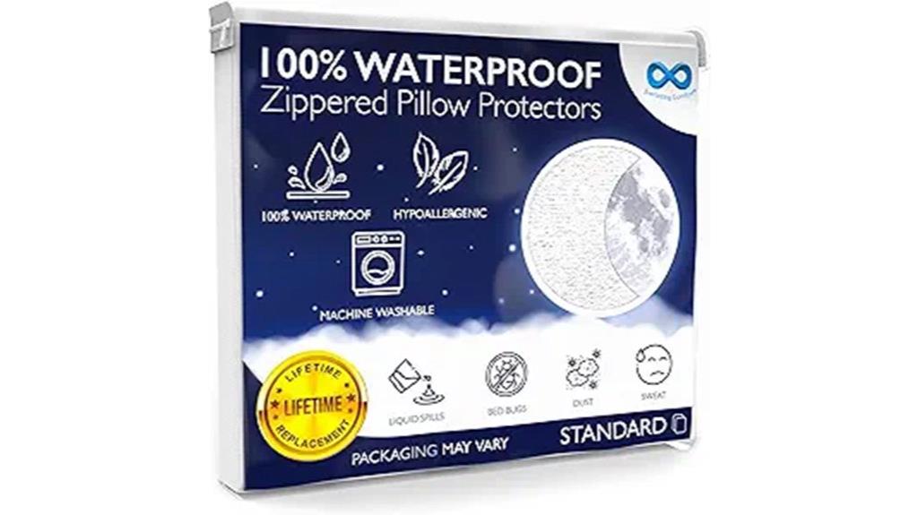 waterproof zipper pillow protectors