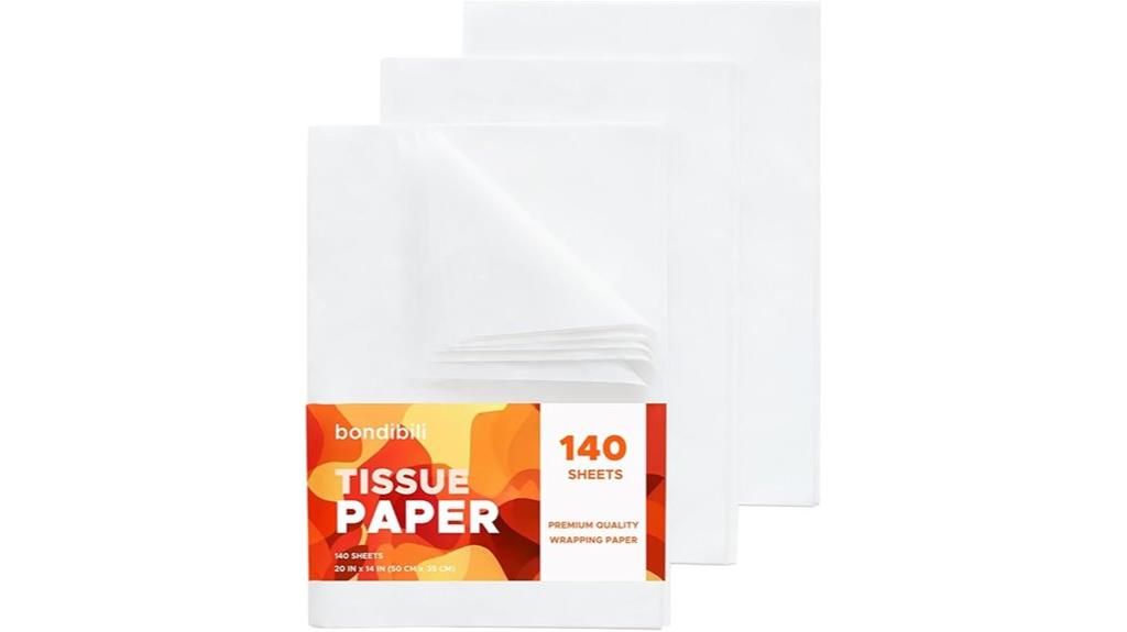 white tissue paper sheets