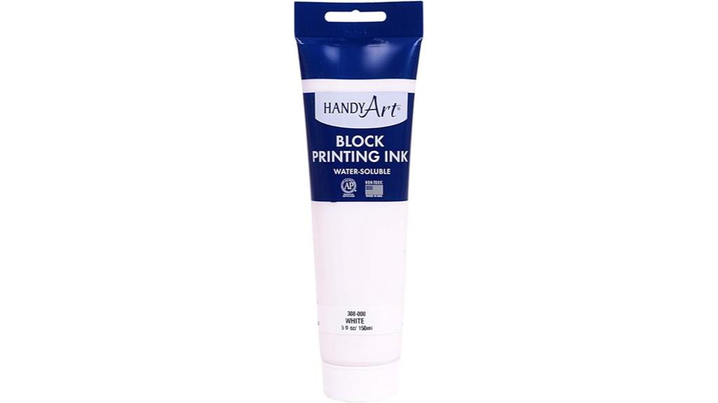 white water soluble ink