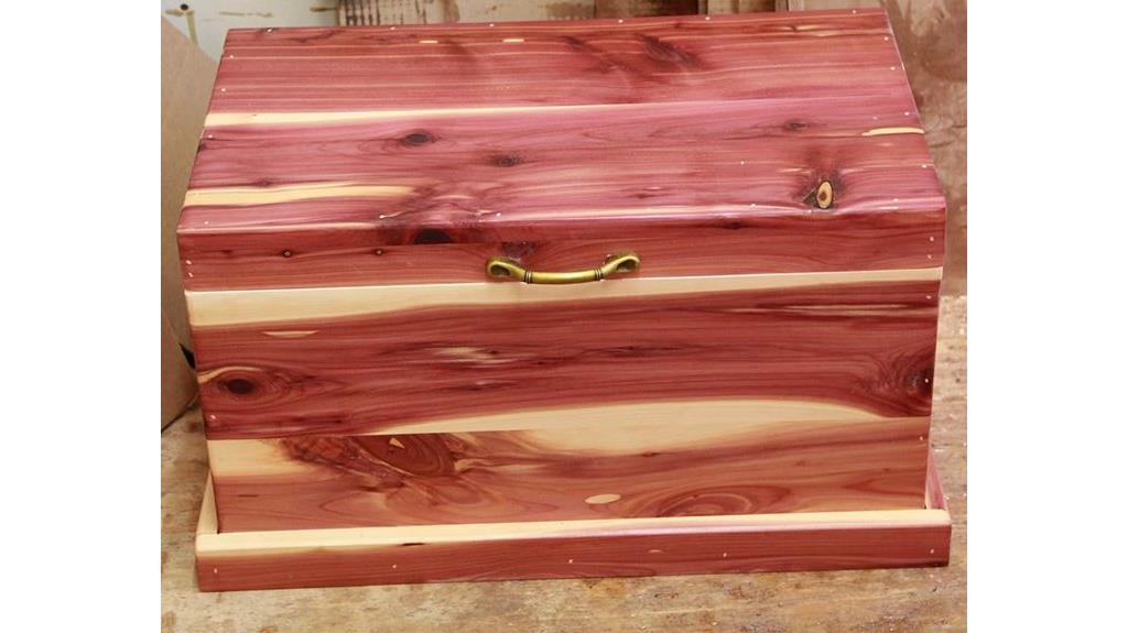 wooden cedar storage chest