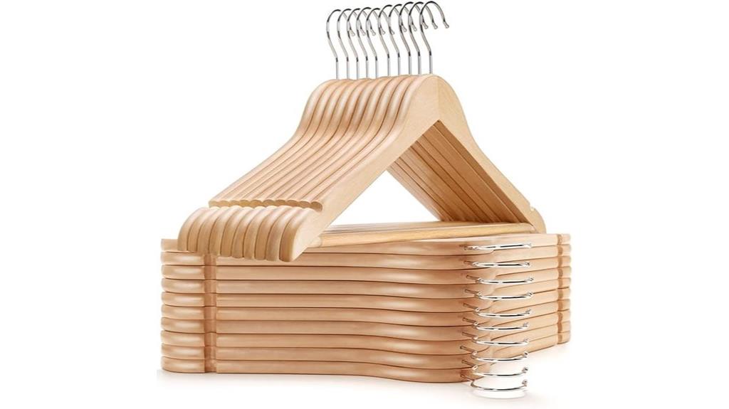 wooden coat hangers pack
