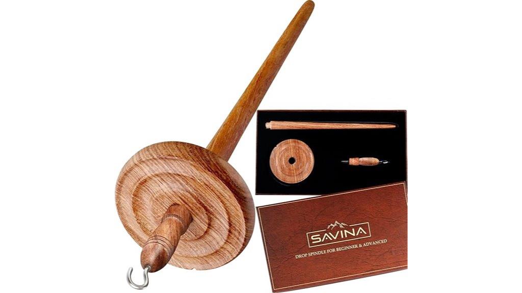 wooden drop spindle wheel