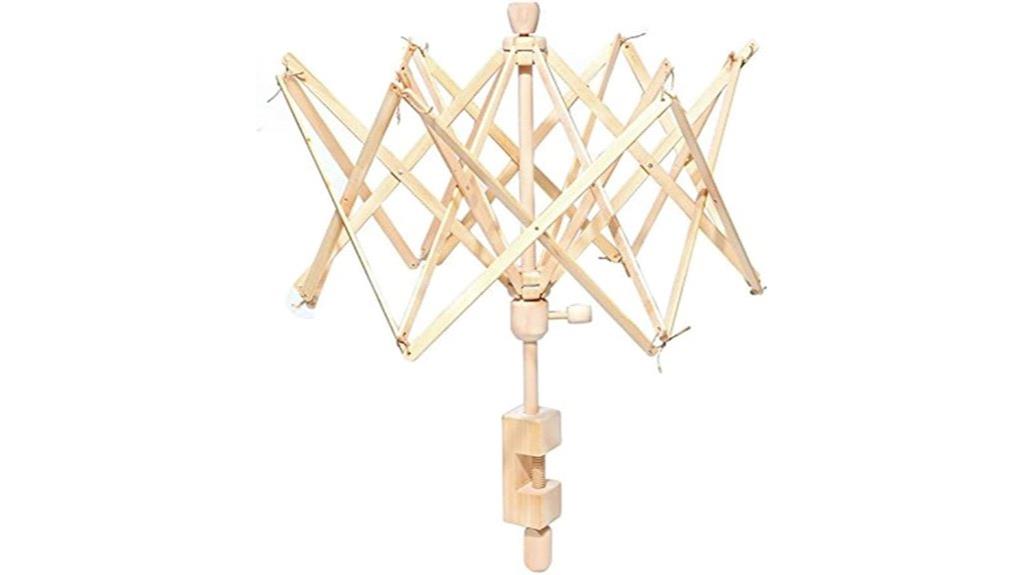 wooden hand yarn winder
