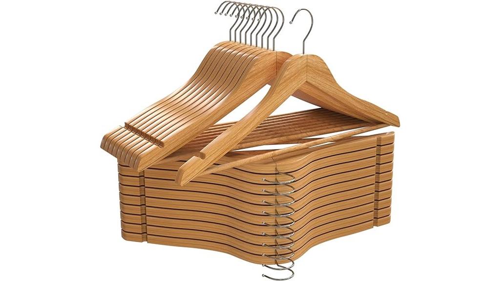 wooden hangers 20 pack