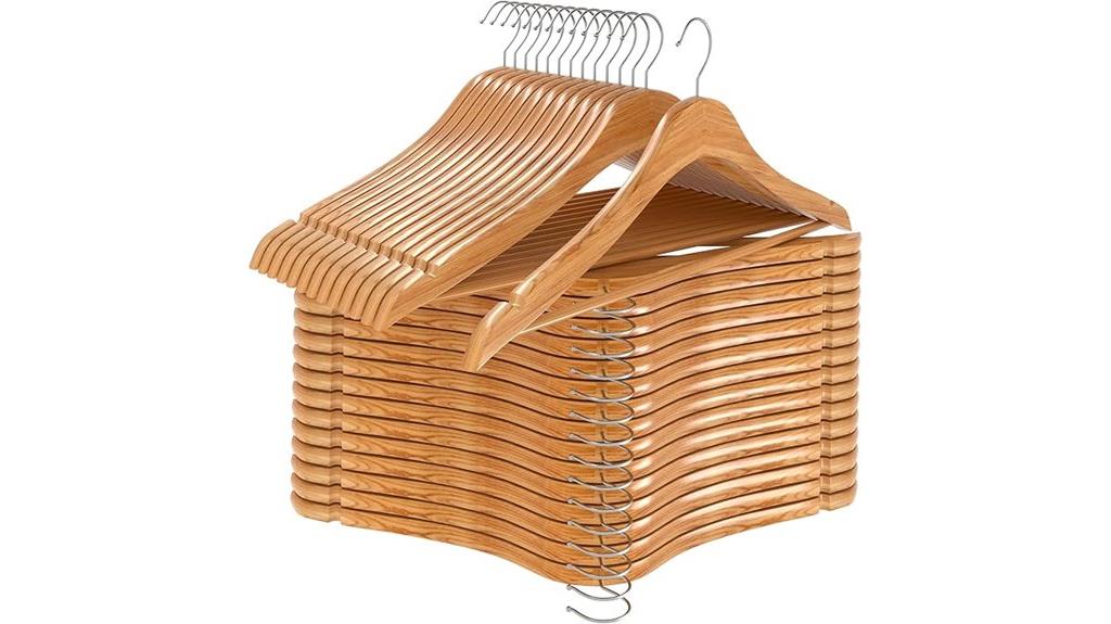 wooden hangers 30 pack